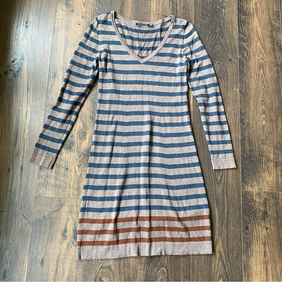 Peruvian Connection Pomata Cotton Striped Knit Sweater Dress size small - Picture 3 of 8